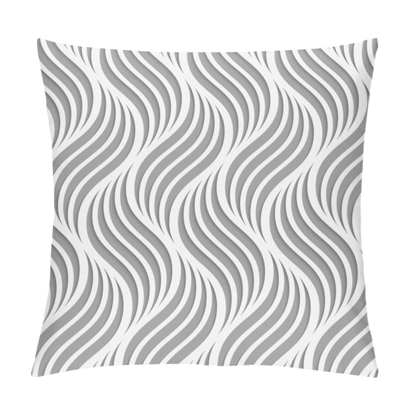 Personality  Perforated Paper With Striped Ripples Pillow Covers