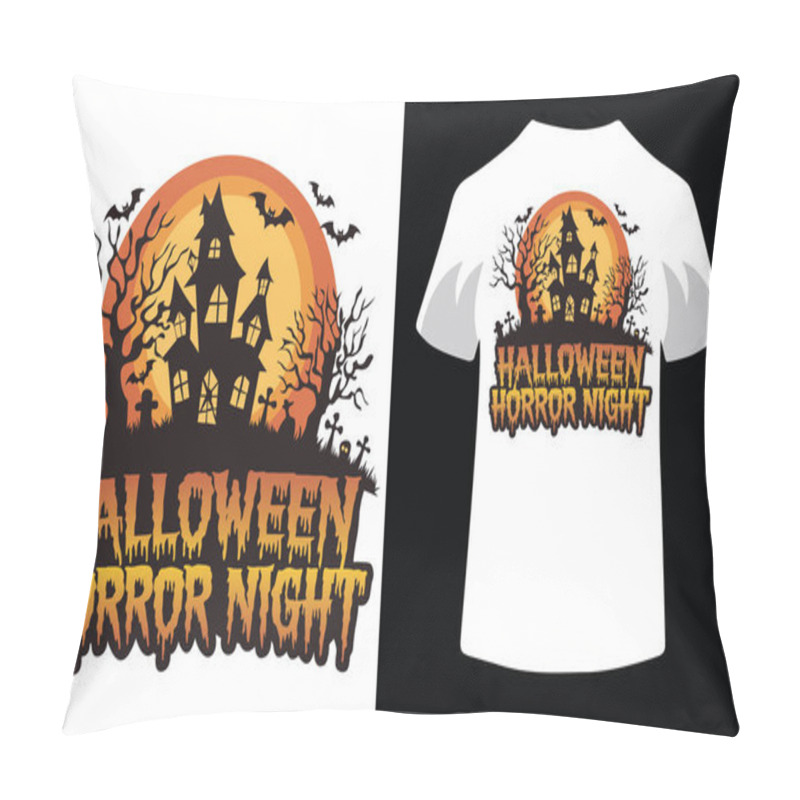 Personality  HALLOWEEN HORROR NIGHT T SHIRT DESIGN Pillow Covers