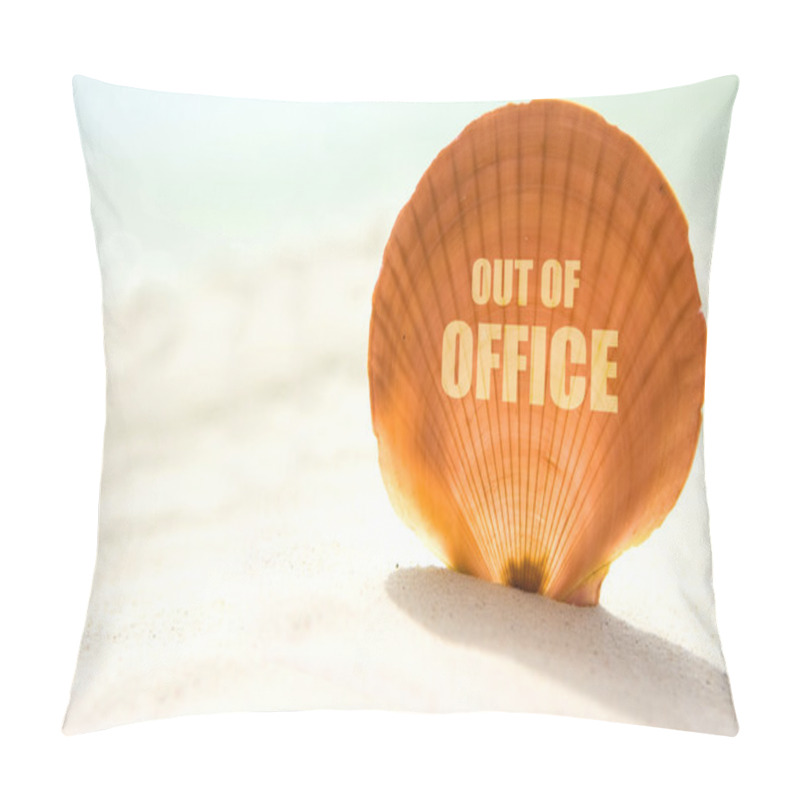 Personality  Out Of Office Inscription On Shell Pillow Covers