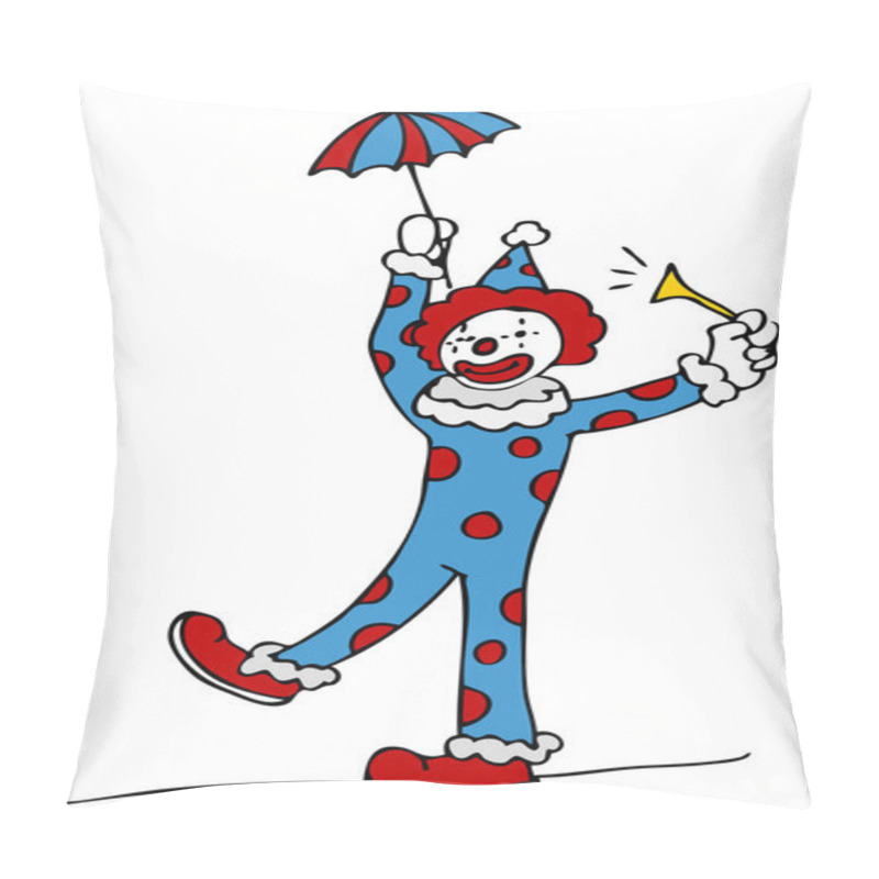 Personality  Tightrope Walking Circus Clown Pillow Covers