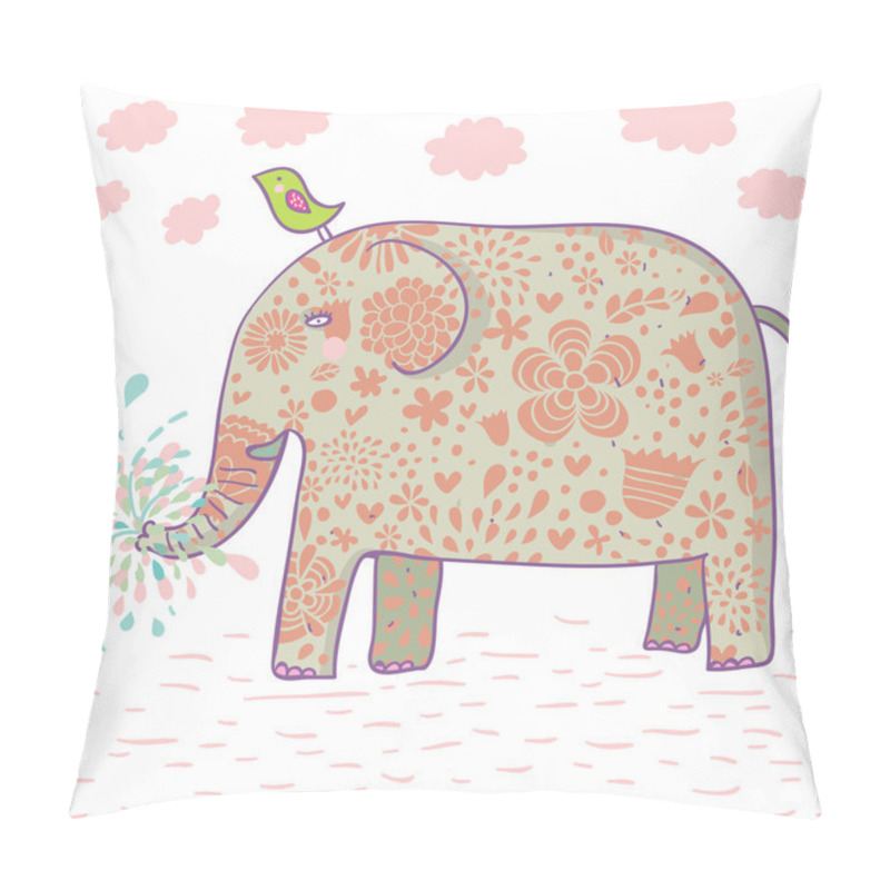 Personality  Cartoon Elephant Design. Pillow Covers