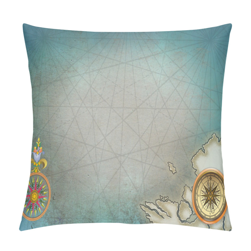 Personality  Pirate Map Pillow Covers