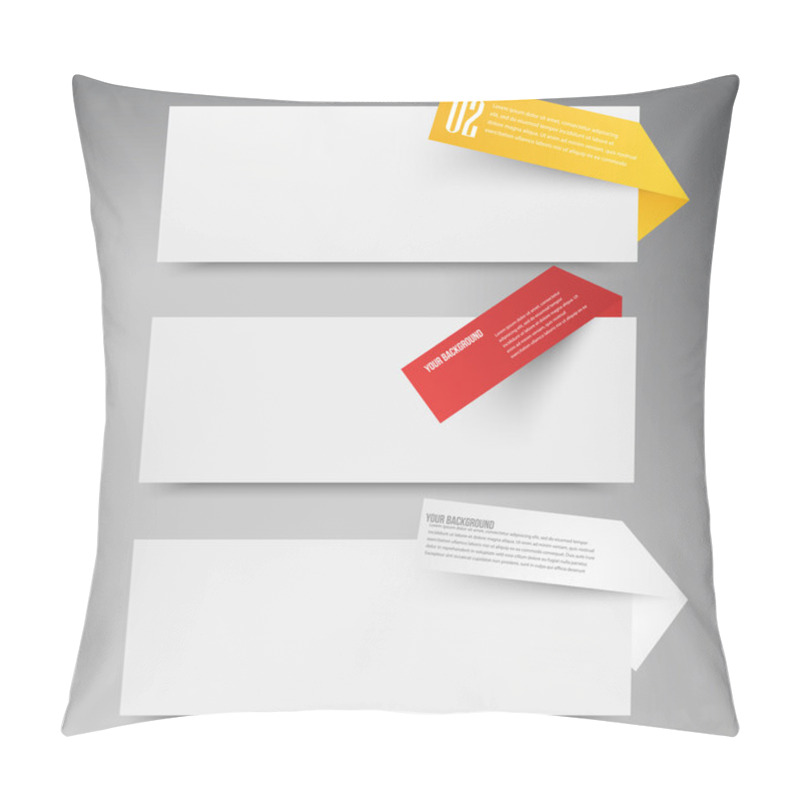 Personality  Set Of Blank Rectangle Labels. Acute Corners Pillow Covers