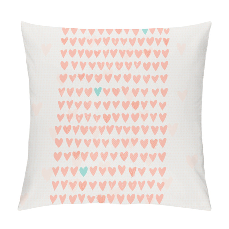 Personality  Small Hand Drawn Hearts Pattern Pillow Covers