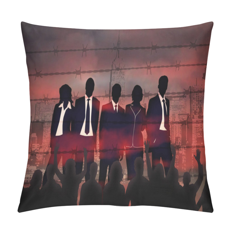 Personality  Manager Behind Barbed Wire Pillow Covers