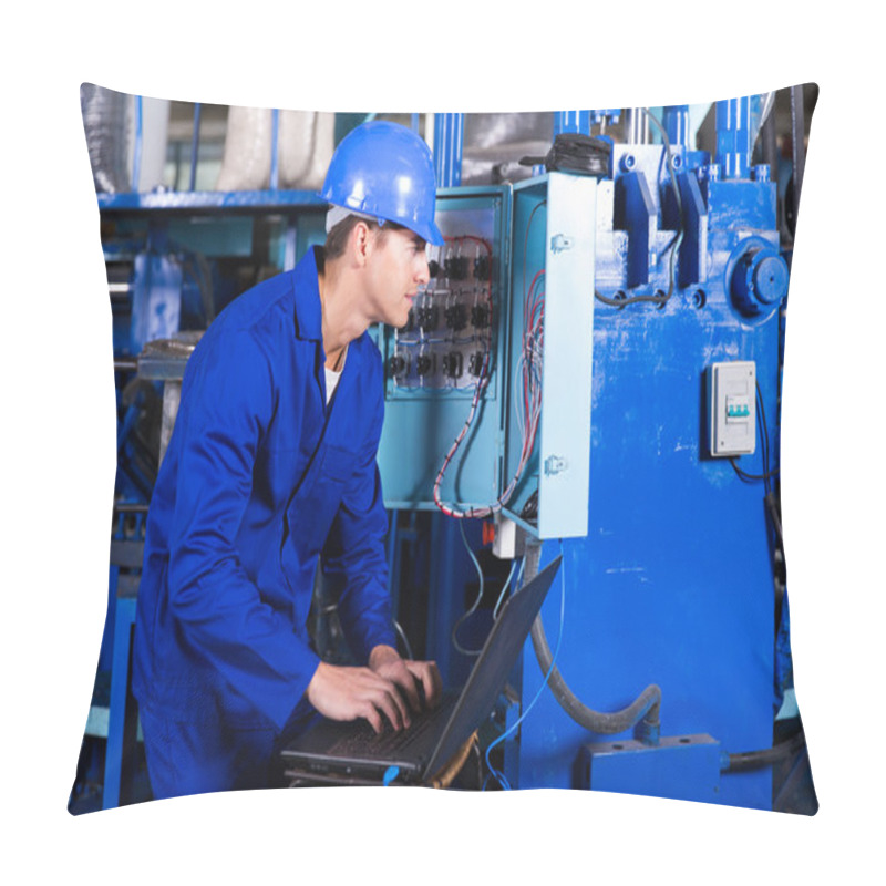 Personality  Technician Checking Distribution Box Pillow Covers