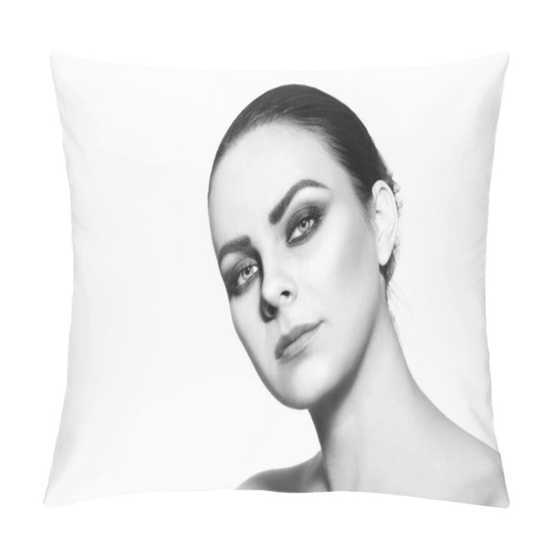 Personality  Portrait Of Young Beautiful Woman Pillow Covers