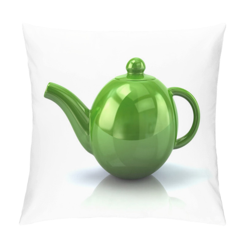 Personality  Green Teapot Icon Pillow Covers