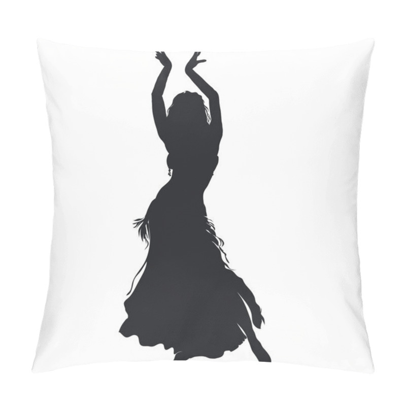 Personality  Bellydancer Silhouette Pillow Covers