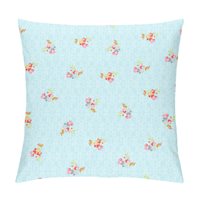 Personality  Pattern With Sforget-me-not Flowers And  Roses Pillow Covers