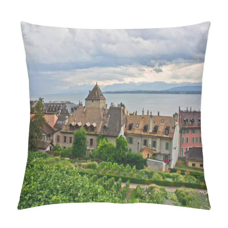 Personality  Nyon, Old City Panoramic View, Switzerland, Europe Pillow Covers