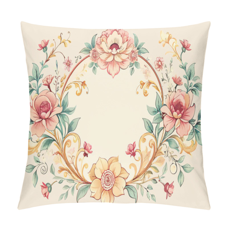 Personality  Symmetrical Flower And Leaf Pattern Illustration Pillow Covers