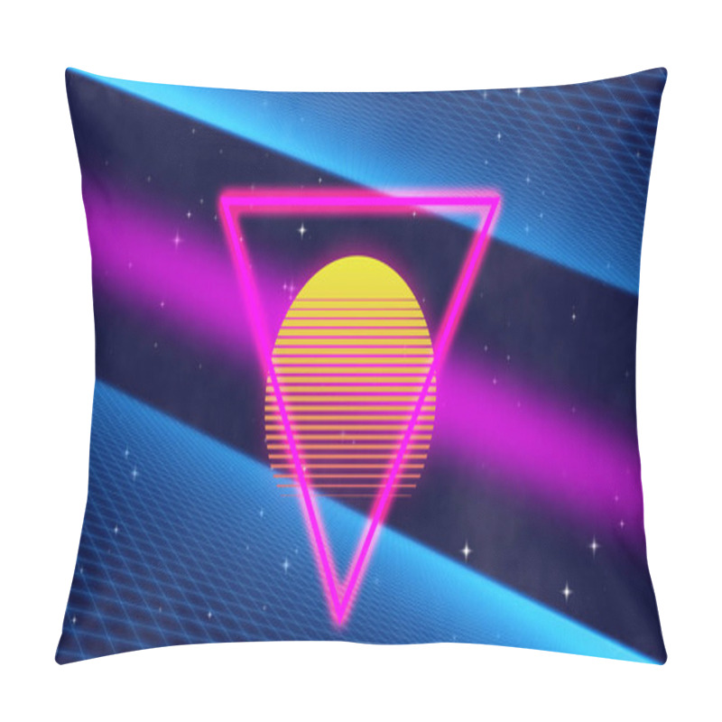 Personality  Beautiful Retro 1980s Style Concept Illustration Pillow Covers