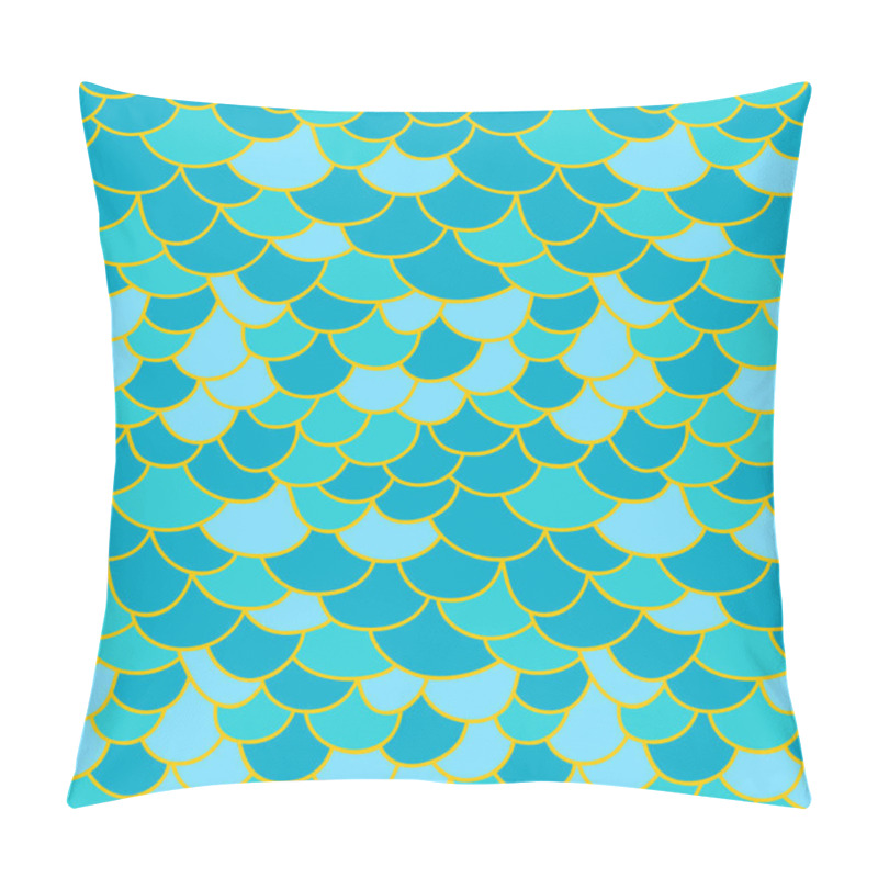 Personality  Fish Scale Background. Pillow Covers