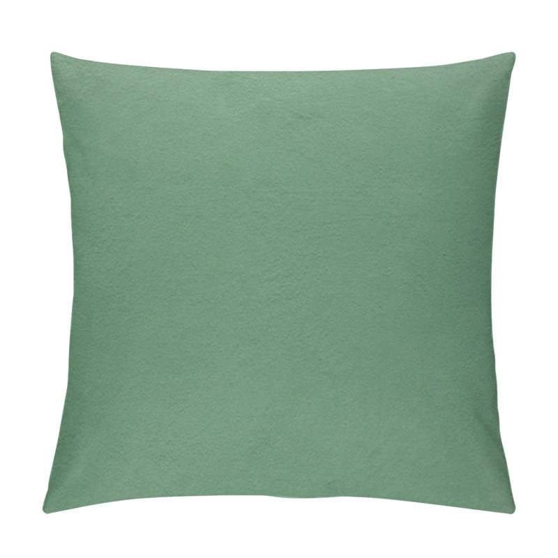 Personality  Green Painted Stucco Wall. Background Texture Pillow Covers