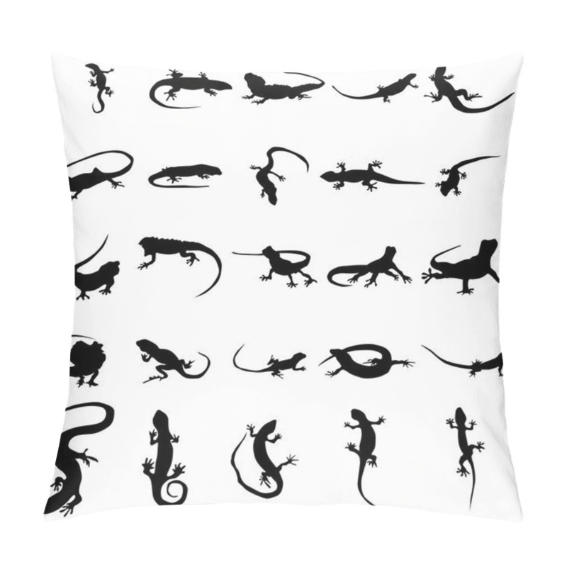 Personality  Lizards Silhouettes Set Pillow Covers