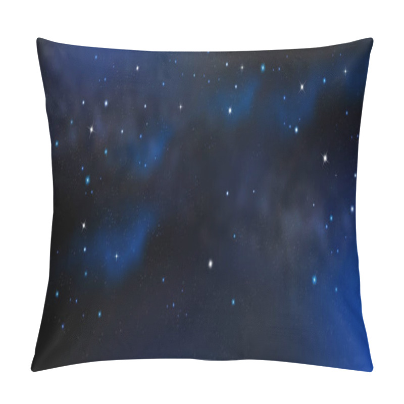 Personality  Starry Night Sky With Stars And Nebula Pillow Covers