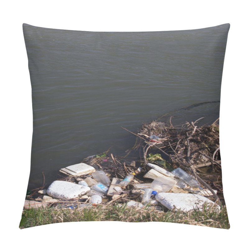 Personality  Polluted River Pillow Covers