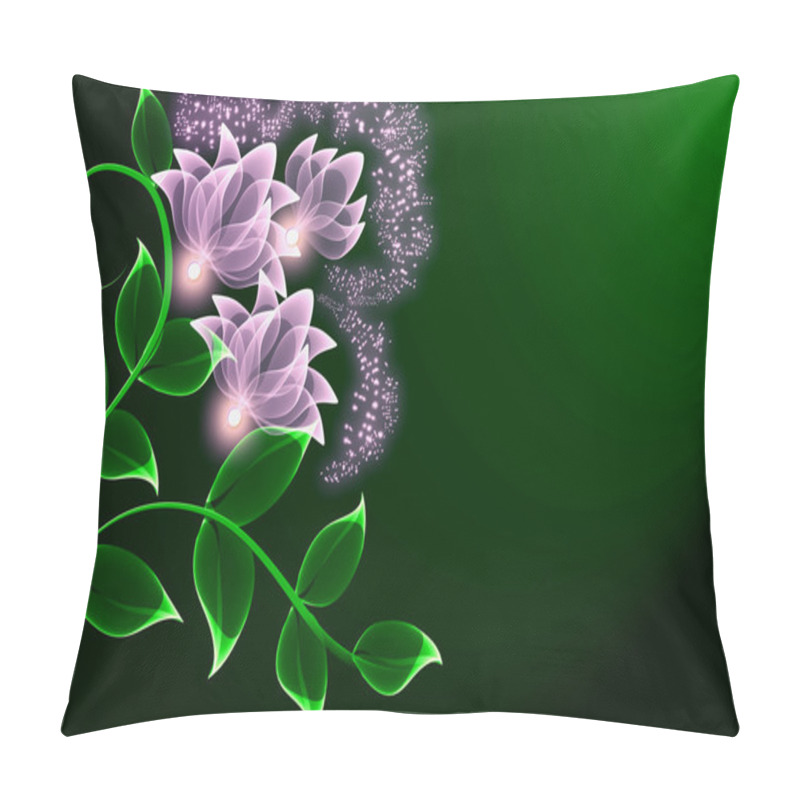 Personality  Transparent Flowers Pillow Covers