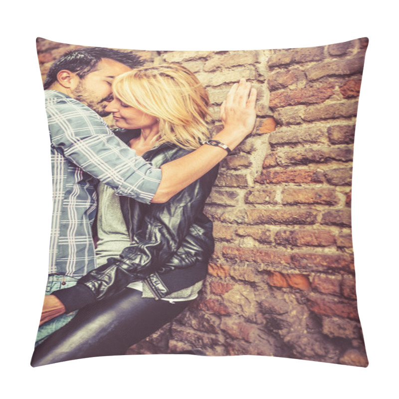 Personality  Couple Flirting On The Street  Pillow Covers