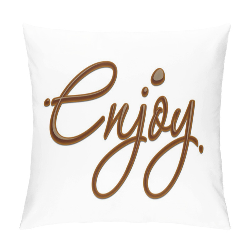 Personality  Chocolate Enjoy Text Pillow Covers