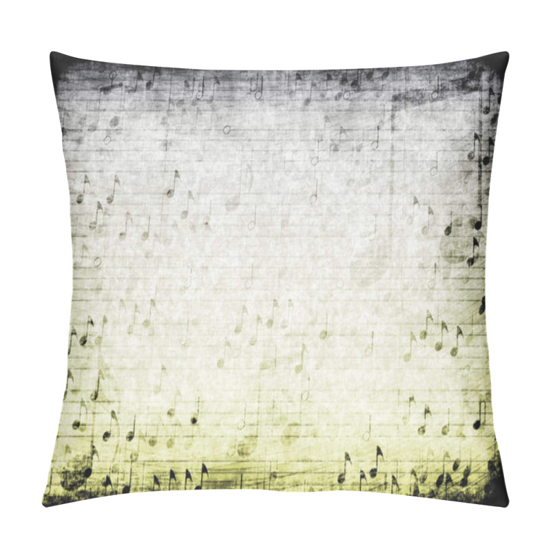 Personality  A Music Themed Abstract Grunge Background Texture Pillow Covers