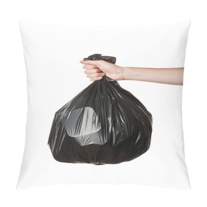 Personality  Hand Holding Trash Bag Pillow Covers