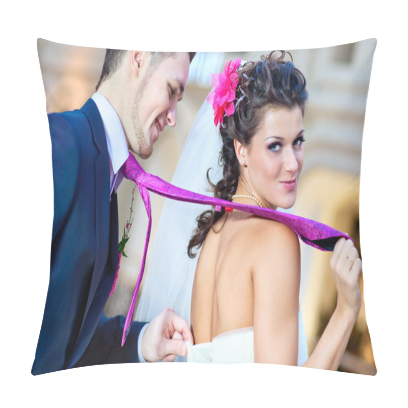 Personality  Young Wedding Couple Pillow Covers