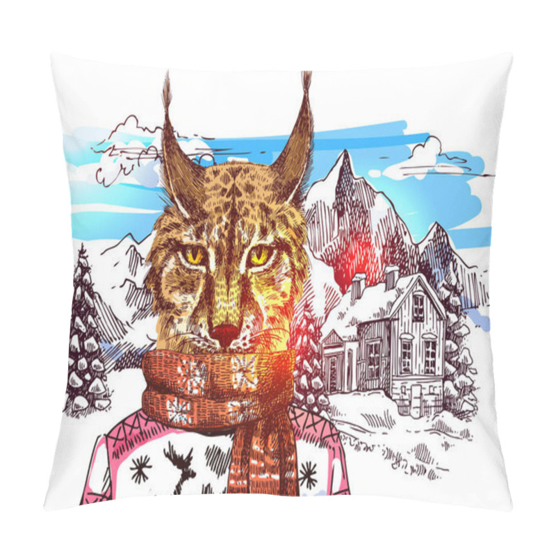 Personality  Animals In Mountains Pillow Covers