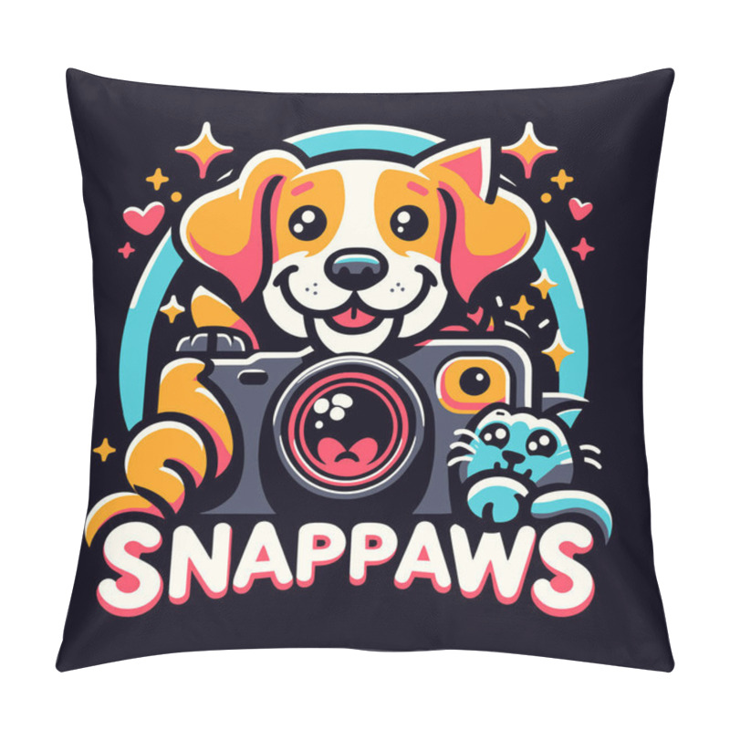 Personality  SNAP PAWS LOGO DESIGN Pillow Covers