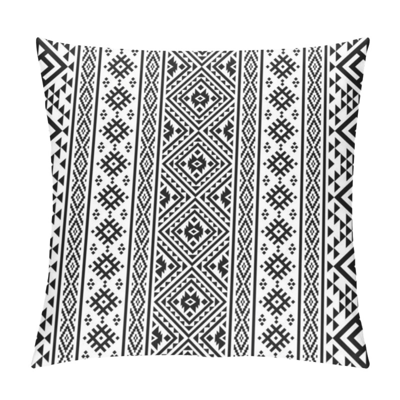 Personality  Traditional Tribal Ethnic Pattern Texture Design Vector Pillow Covers