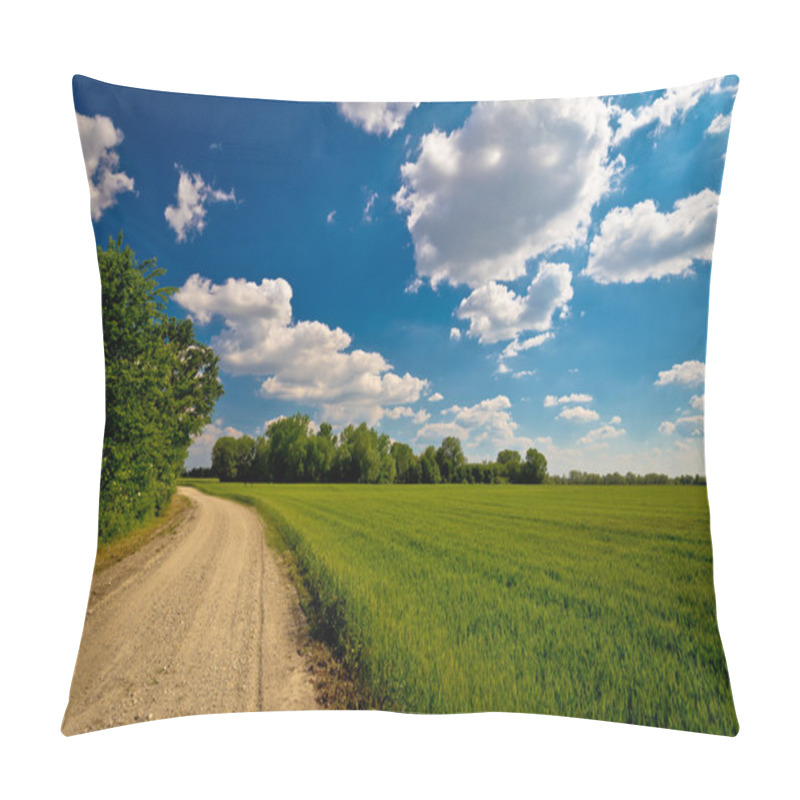 Personality  Podravina Region Field And Road Pillow Covers