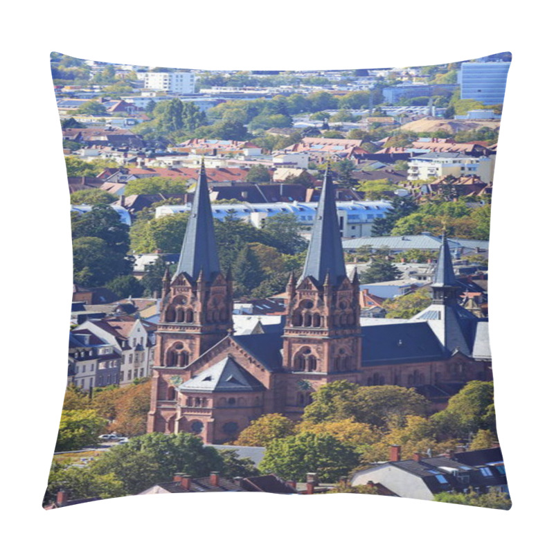 Personality  Johanneskirche Freiburg Is A City In Germany With Many Historical Attractions Pillow Covers