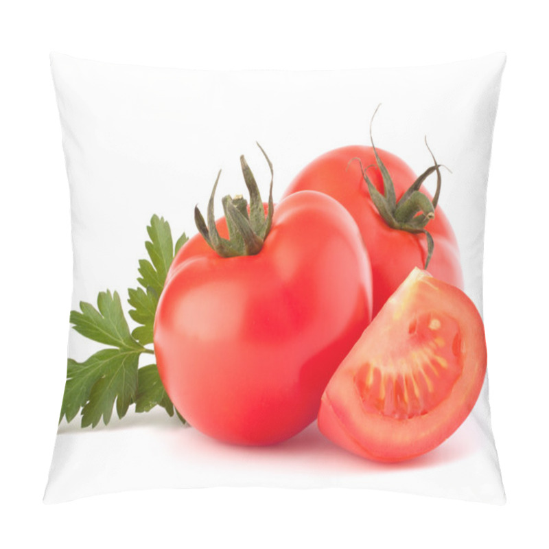 Personality  Tomato Vegetables And Parsley Leaves Still Life Pillow Covers