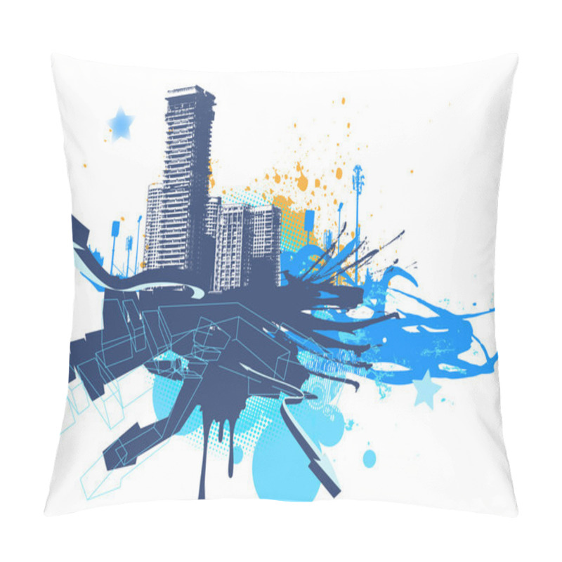 Personality  Urban Background Pillow Covers