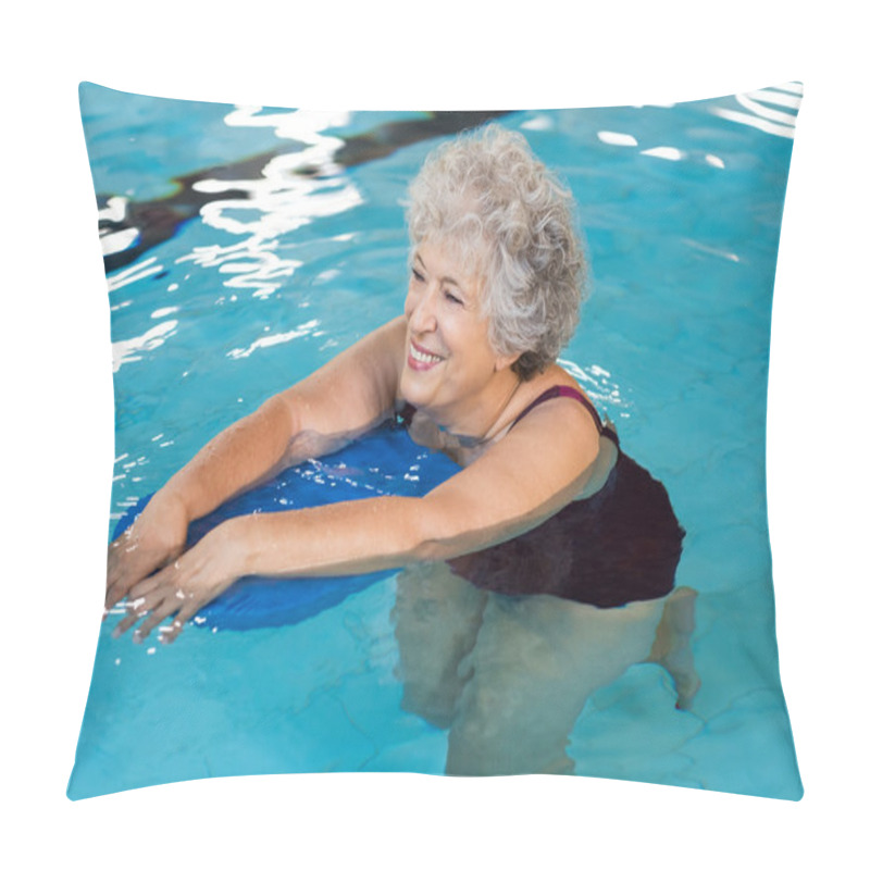 Personality  Senior Woman Swimming Pillow Covers