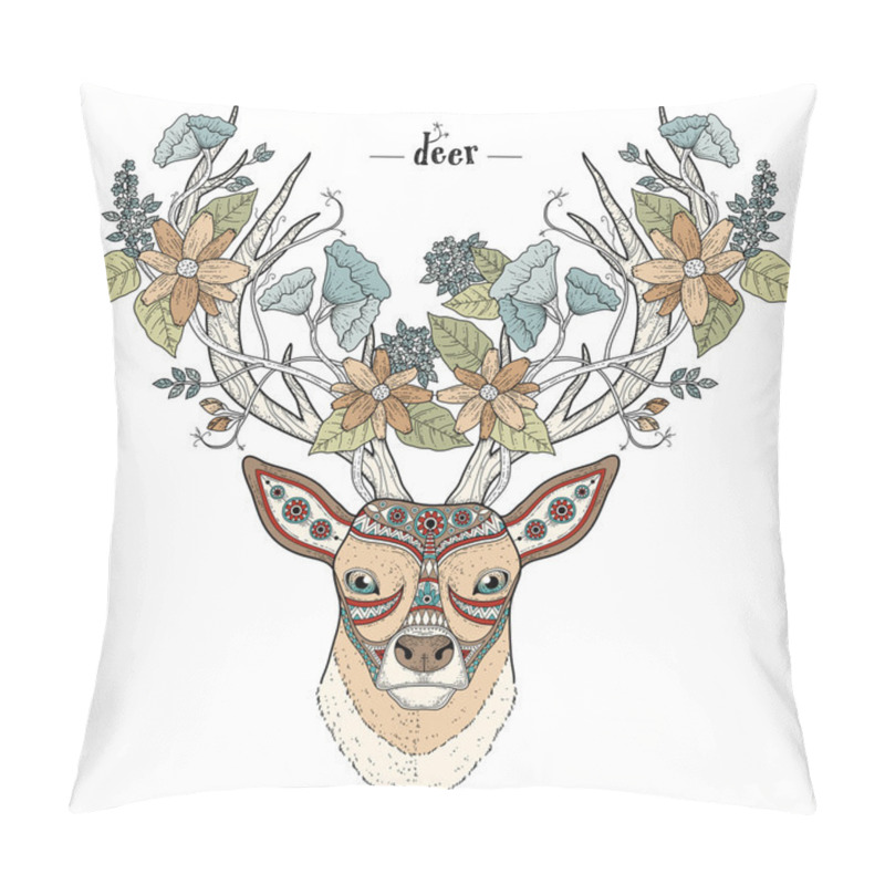 Personality  Elegant Deer Head Pillow Covers