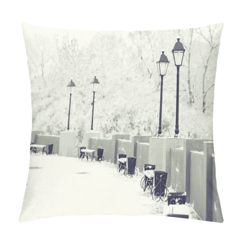 Personality  Bright Winter Landscape Pillow Covers