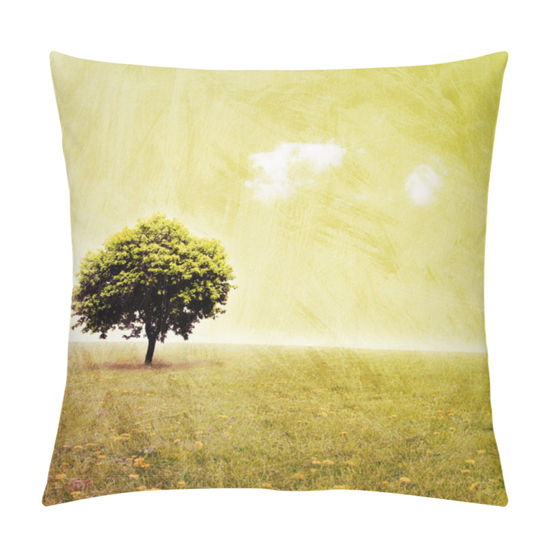 Personality  Grunge Landscape Pillow Covers