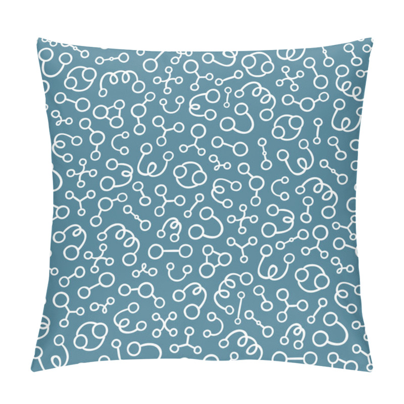 Personality  Abstract Molecules Pattern Pillow Covers