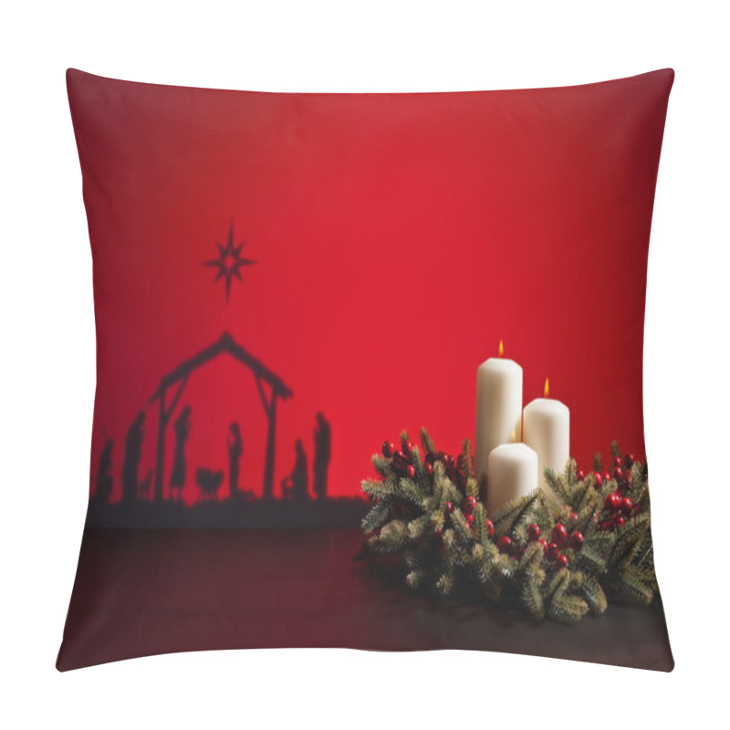 Personality  Birth Jesus And Candles Pillow Covers