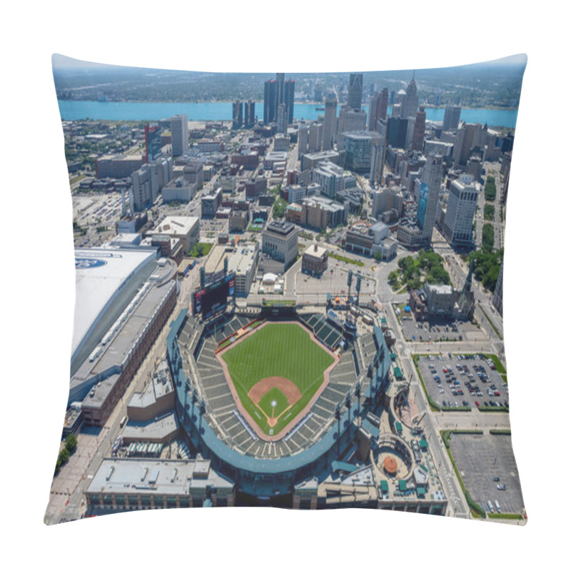 Personality  June 11, 2021 - Detroit, Michigan, USA: Comerica Park Is An Open-air Ballpark Located In Downtown Detroit. It Serves As The Home Of The Detroit Tigers Of Major League Baseball, Replacing Tiger Stadium In 2000. Pillow Covers