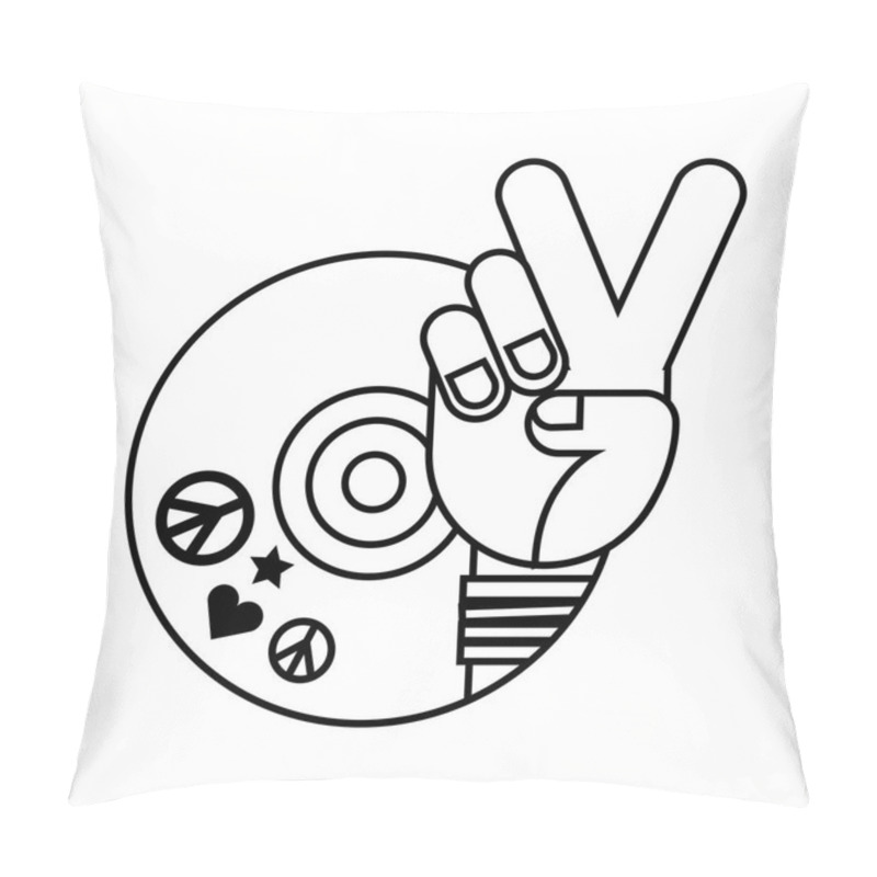 Personality  Retro Hippie Style Pillow Covers