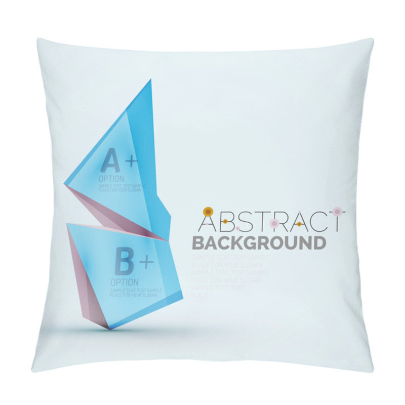 Personality  Geometric Shapes With Sample Text. Pillow Covers