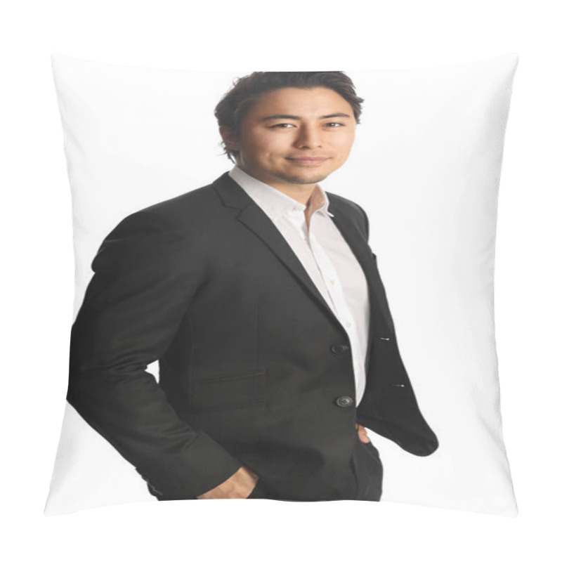 Personality  Handsome Businessman Looking At Camera Pillow Covers