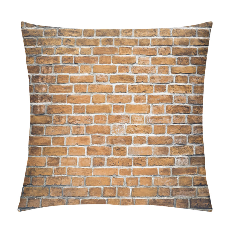 Personality  Persistence Concept, Background Of Red Brick Wall Texture Pillow Covers