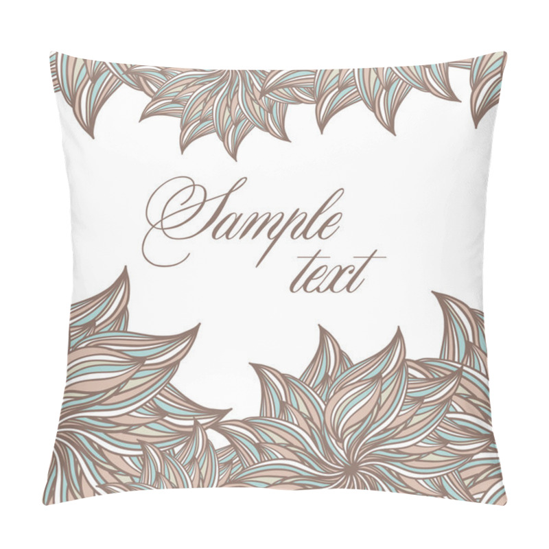 Personality  Texture With Abstract Flowers Doodle Circles Seamless Pillow Covers