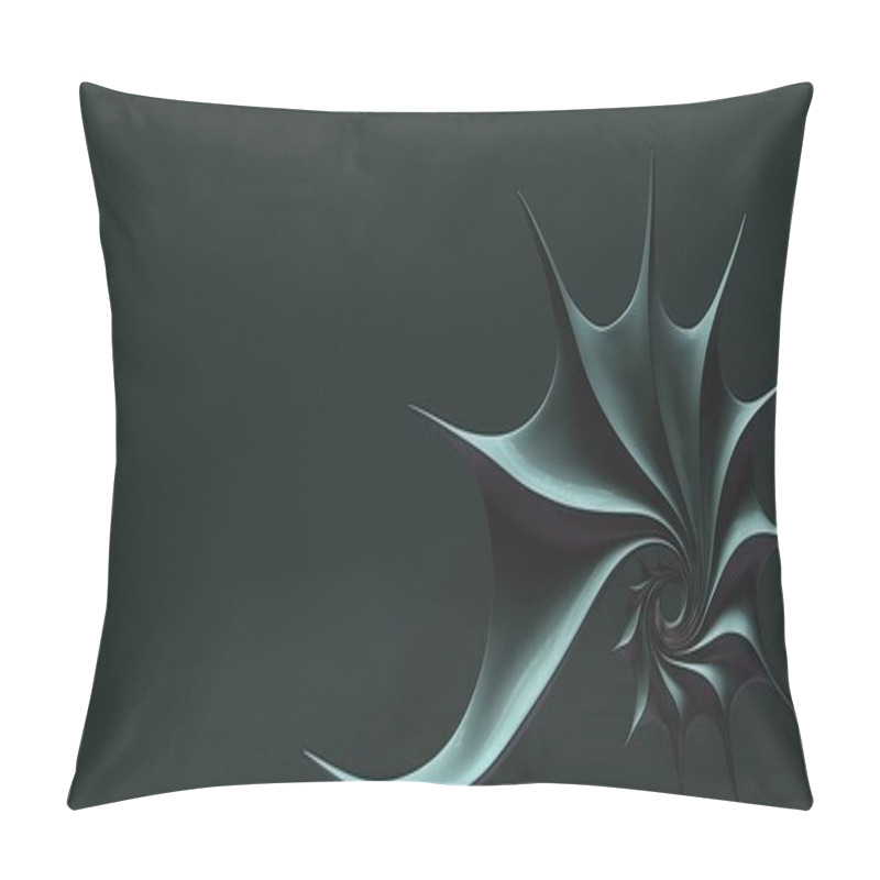 Personality  3D Illustration. Golden Ratio. Nautilus Shell, Fibonacci Symmetry, Spiral Structure Growth Pillow Covers