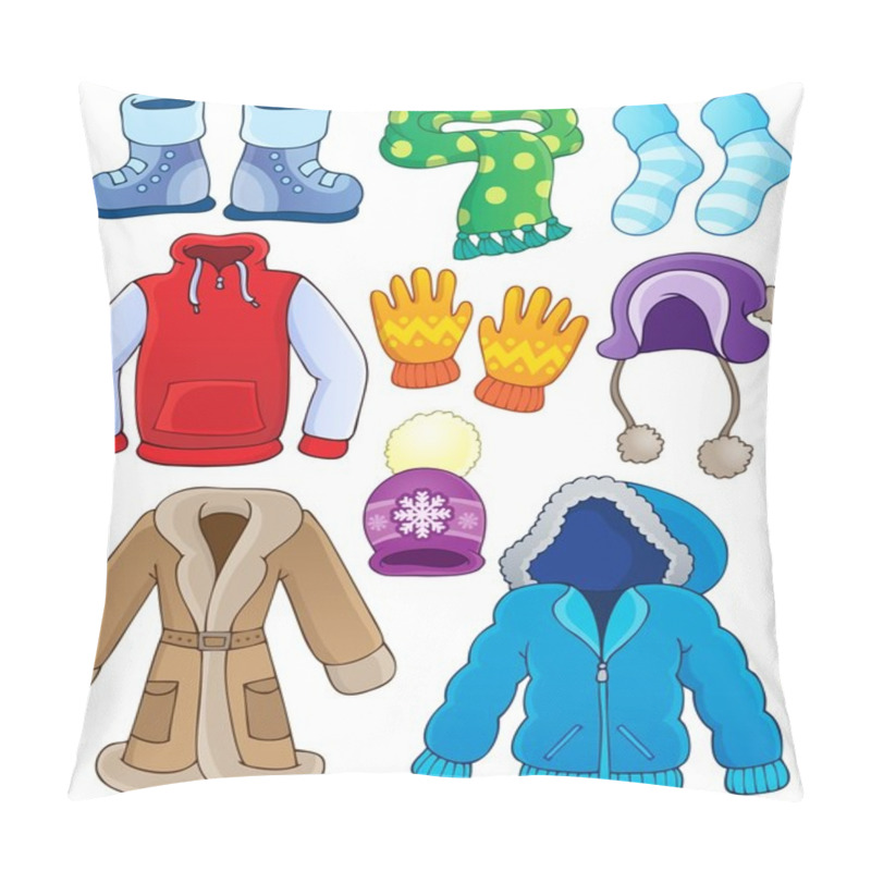 Personality  Winter Clothes Collection 3 Pillow Covers