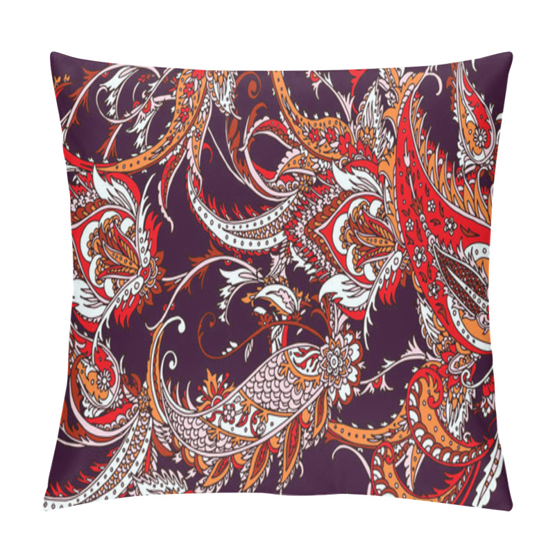 Personality  Seamless Pattern With Beautiful Paisley Pillow Covers